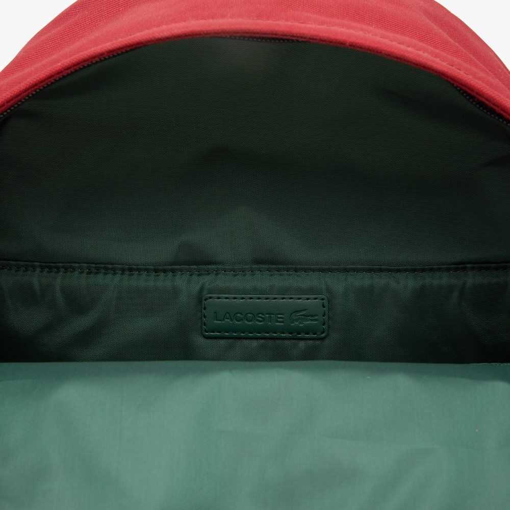 Lacoste Computer Compartment Backpack Röda | EGTNJ-1947