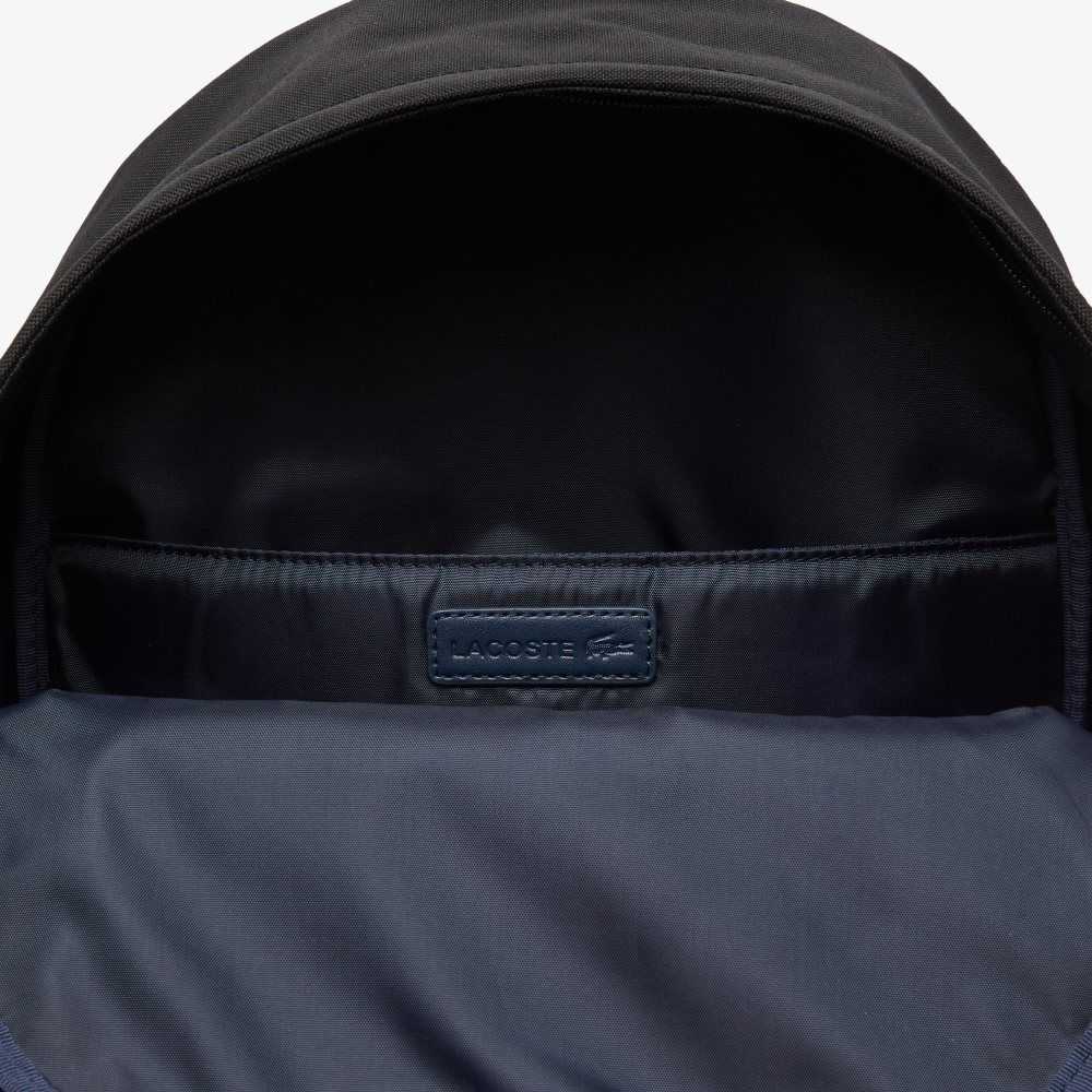 Lacoste Computer Compartment Backpack Svarta | XEZBJ-6928