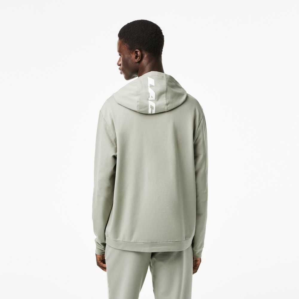 Lacoste Contrast Croc Hoodie Khaki Gröna | GLSDE-1698