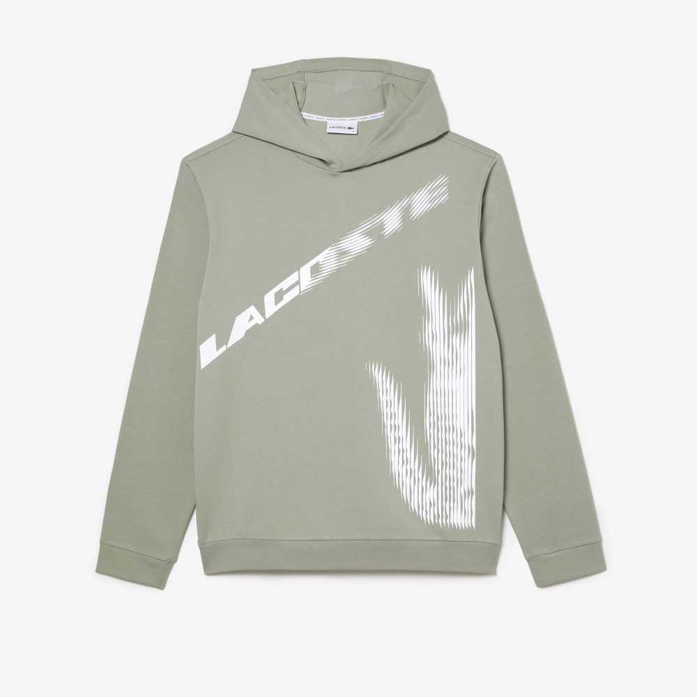 Lacoste Contrast Croc Hoodie Khaki Gröna | GLSDE-1698