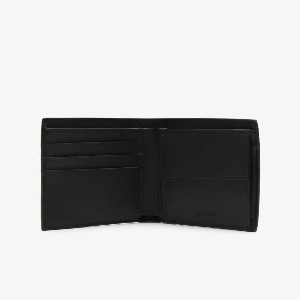 Lacoste Contrast Print Wallet Svarta | MHJTD-6705