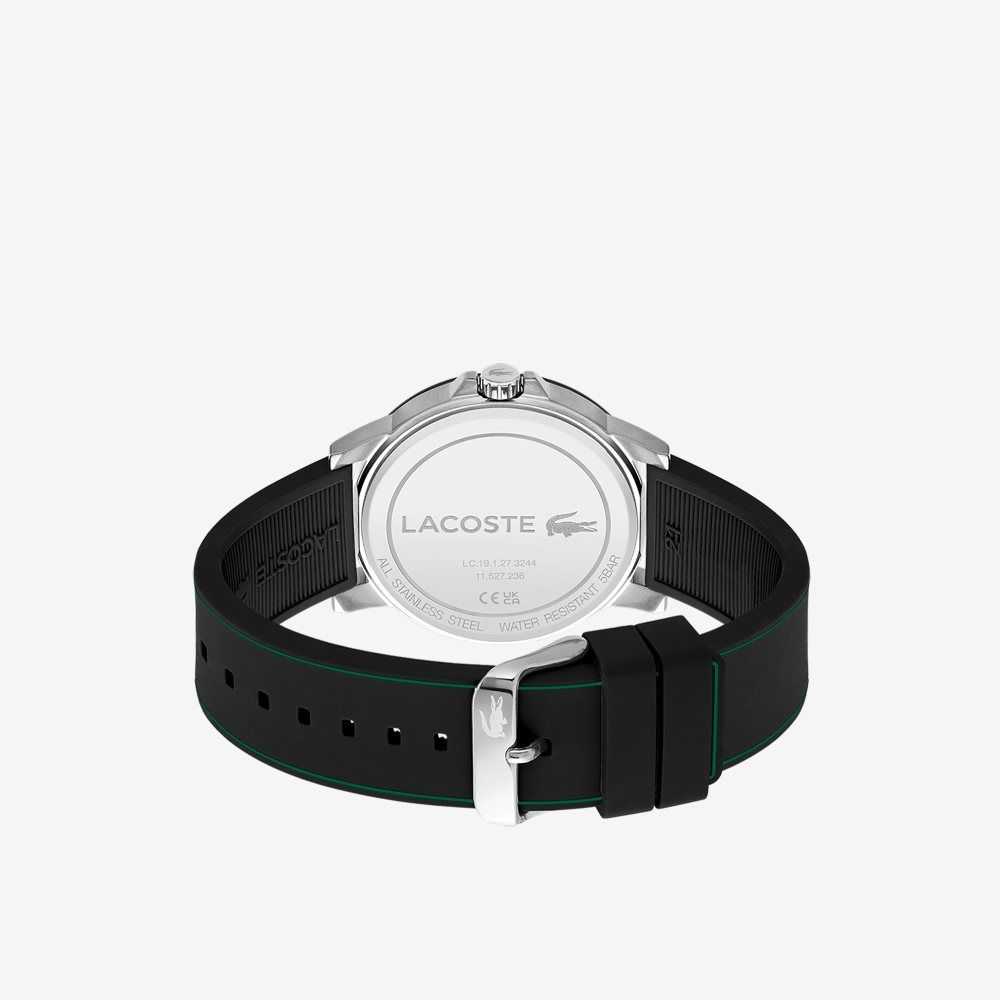 Lacoste Court 3 Hands Black Silikon Svarta | FJCPD-3579