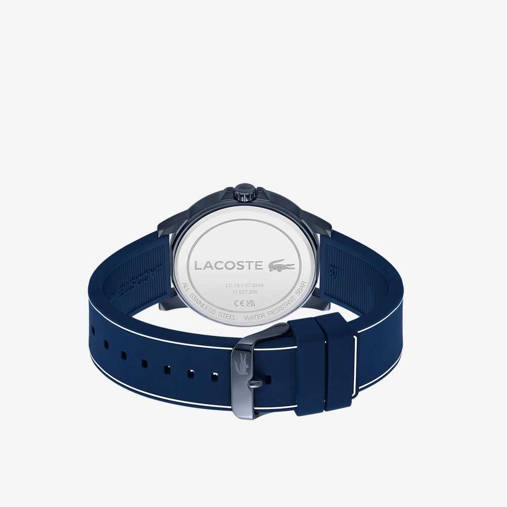 Lacoste Court 3 Hands Blue Silikon Blå | KHICE-4592