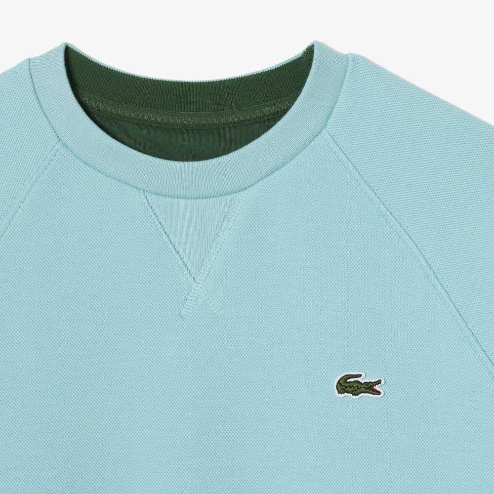 Lacoste Crew Neck Bomull Blend Mintgröna | WTAFP-5894