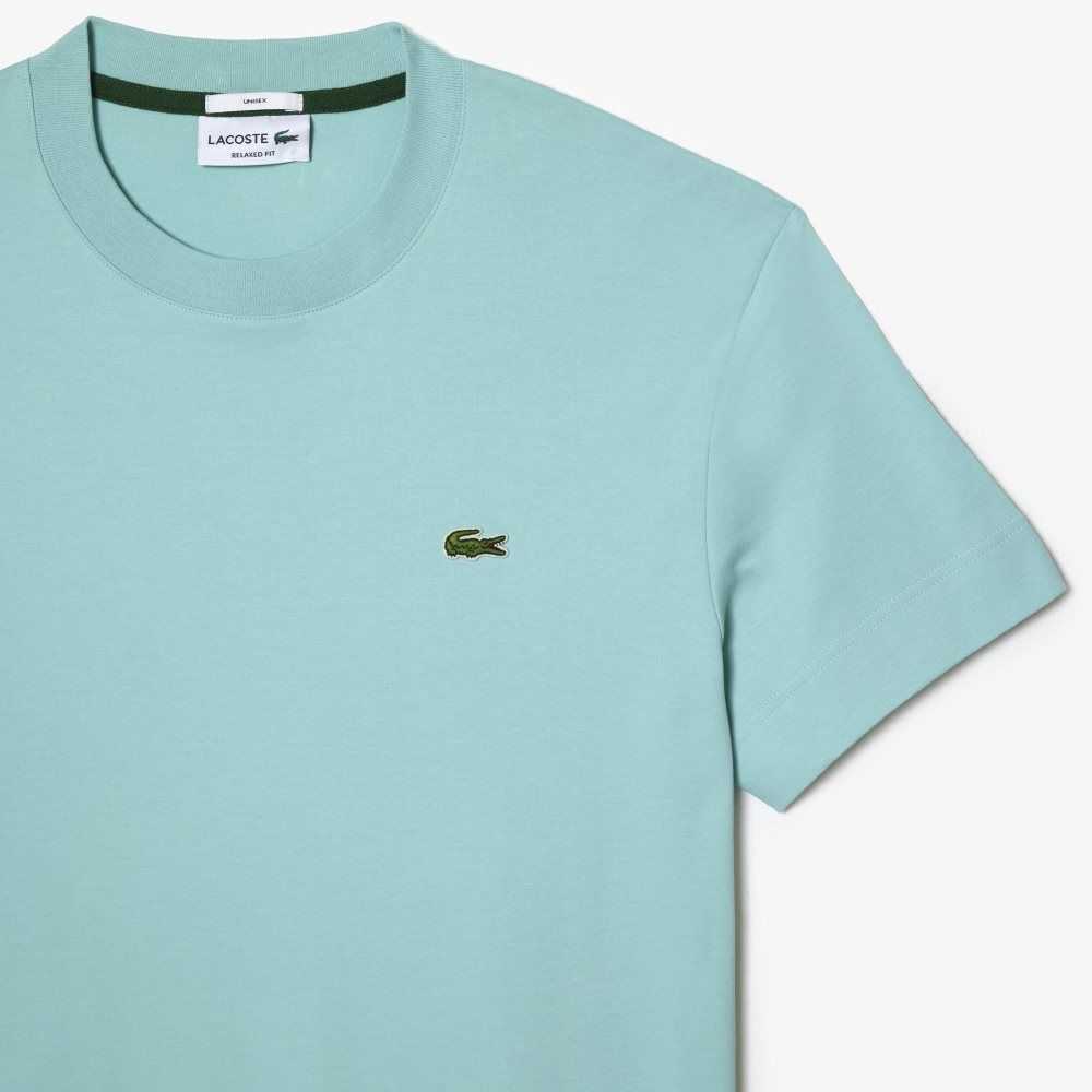 Lacoste Crew Neck Organic Bomull Mintgröna | HIAKT-2731