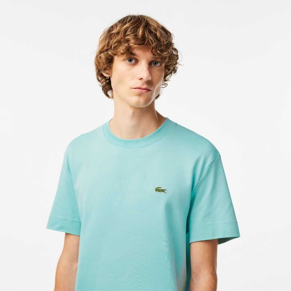 Lacoste Crew Neck Organic Bomull Mintgröna | HIAKT-2731