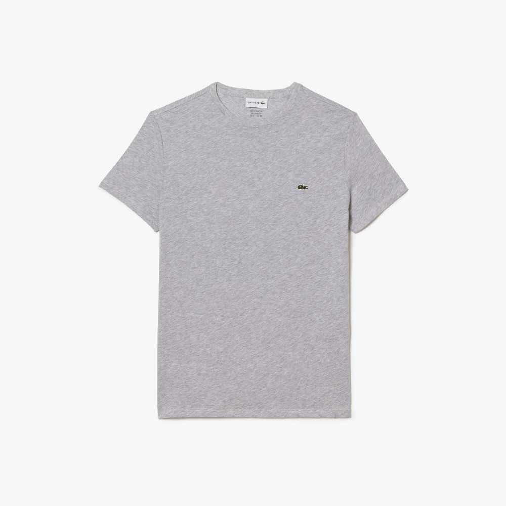 Lacoste Crew Neck Pima Bomull Jersey Grå | VWGHI-0972