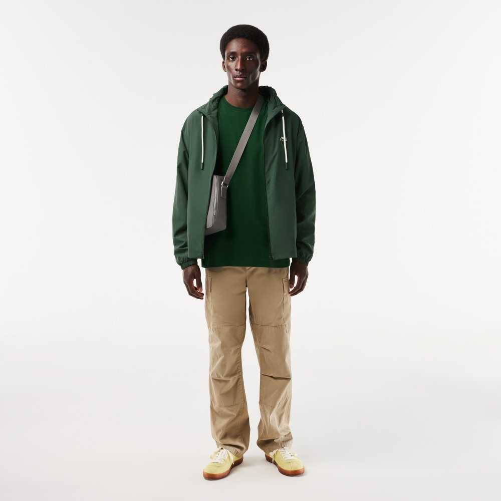 Lacoste Crew Neck Pima Bomull Jersey Gröna | MBRGV-1429