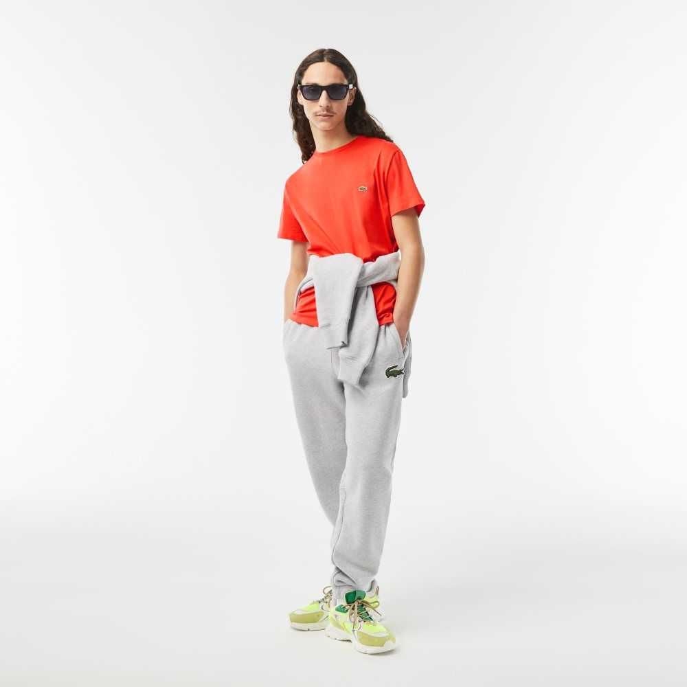 Lacoste Crew Neck Pima Bomull Jersey Orange | PFXDK-4651