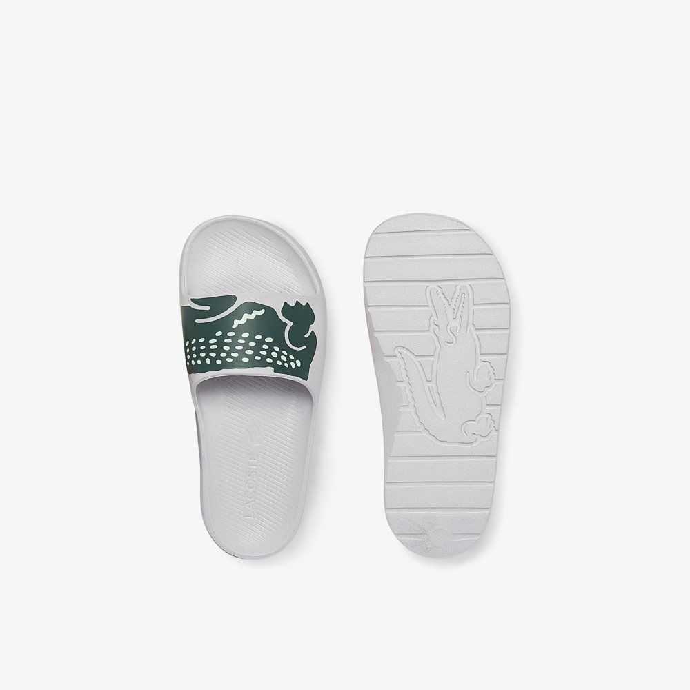 Lacoste Croco 2.0 Print Vita Mörkgröna | VHBCD-2978