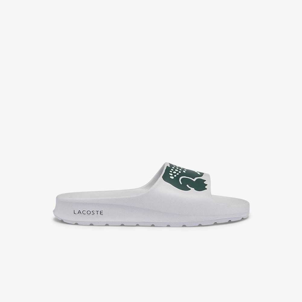 Lacoste Croco 2.0 Print Vita Mörkgröna | VHBCD-2978