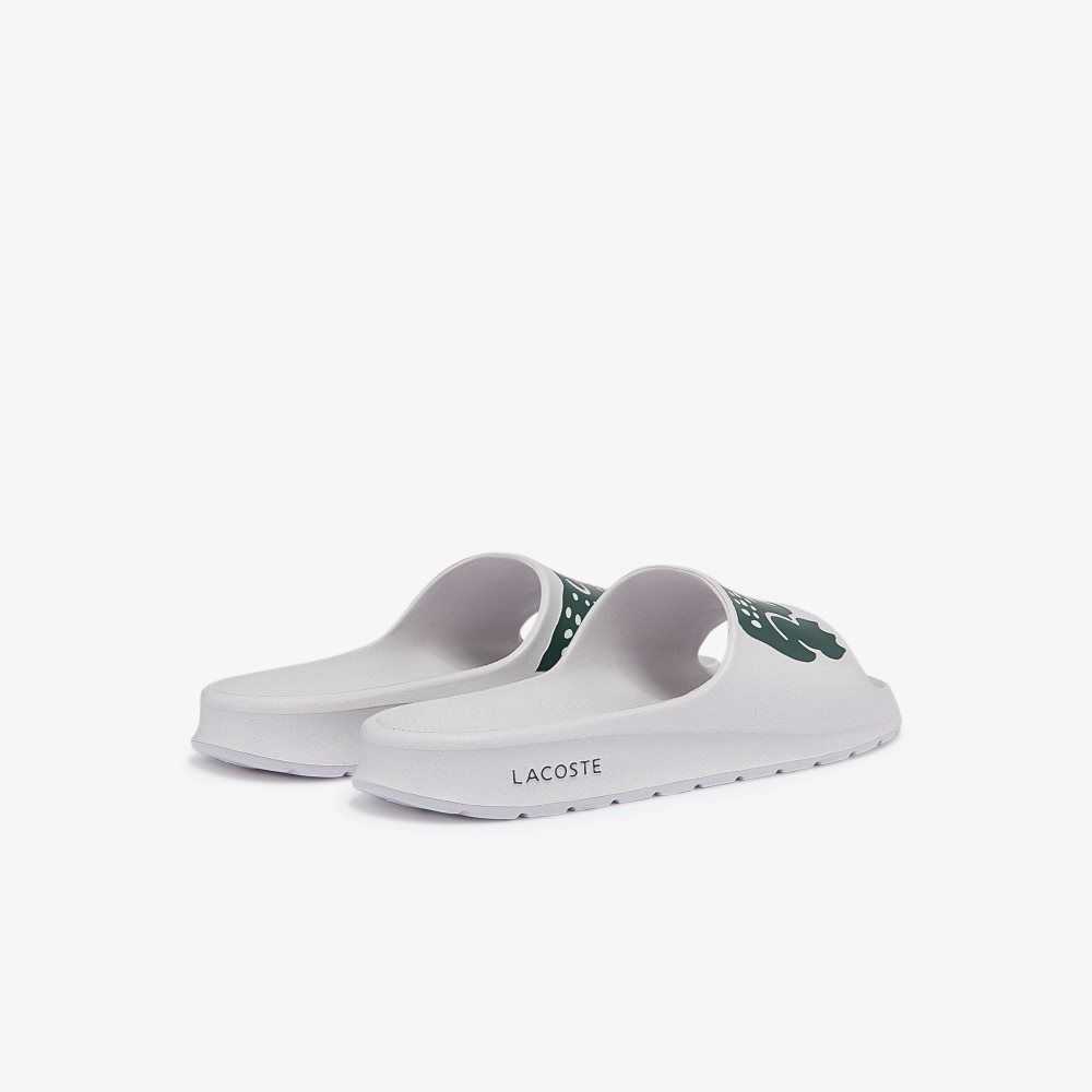 Lacoste Croco 2.0 Vita Mörkgröna | VQDCO-5247