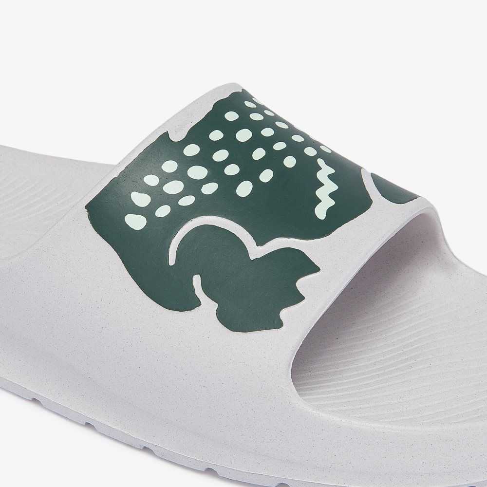 Lacoste Croco 2.0 Vita Mörkgröna | VQDCO-5247