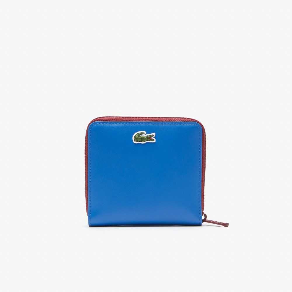 Lacoste Crocodile Badge Zip Wallet Olika Färger | XPTEM-2856