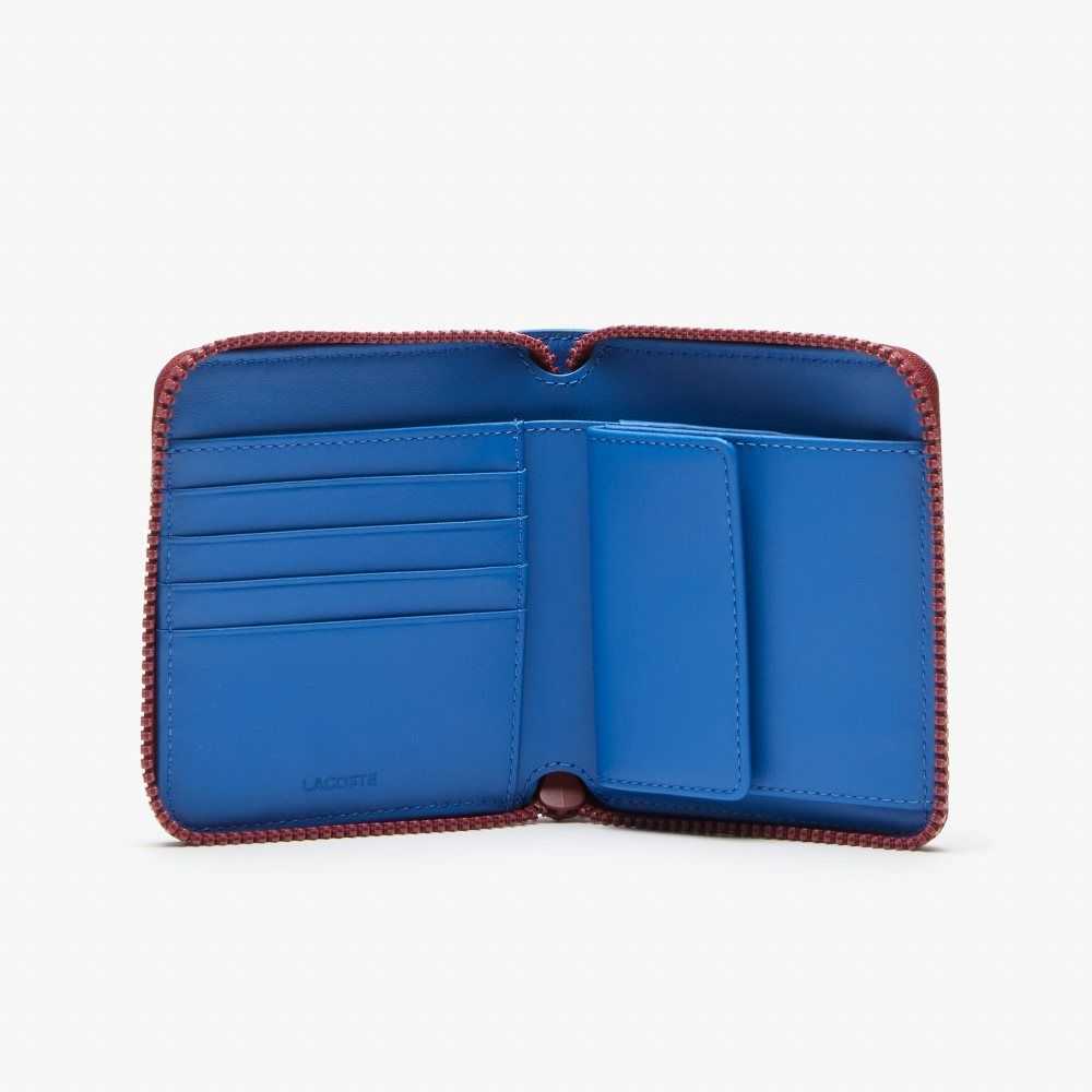 Lacoste Crocodile Badge Zip Wallet Olika Färger | XPTEM-2856