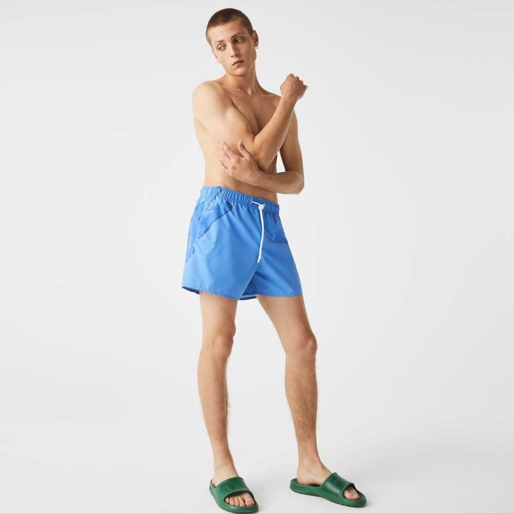 Lacoste Crocodile Built-In Mesh Boxer Blå | SDKRE-1329