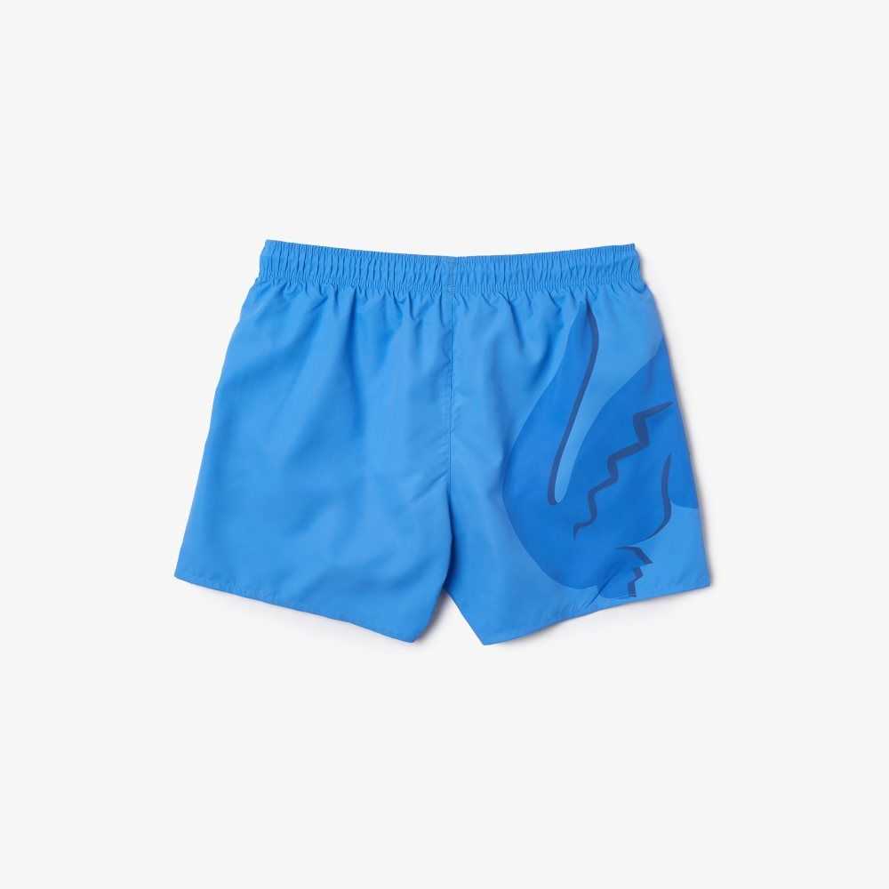 Lacoste Crocodile Built-In Mesh Boxer Blå | SDKRE-1329