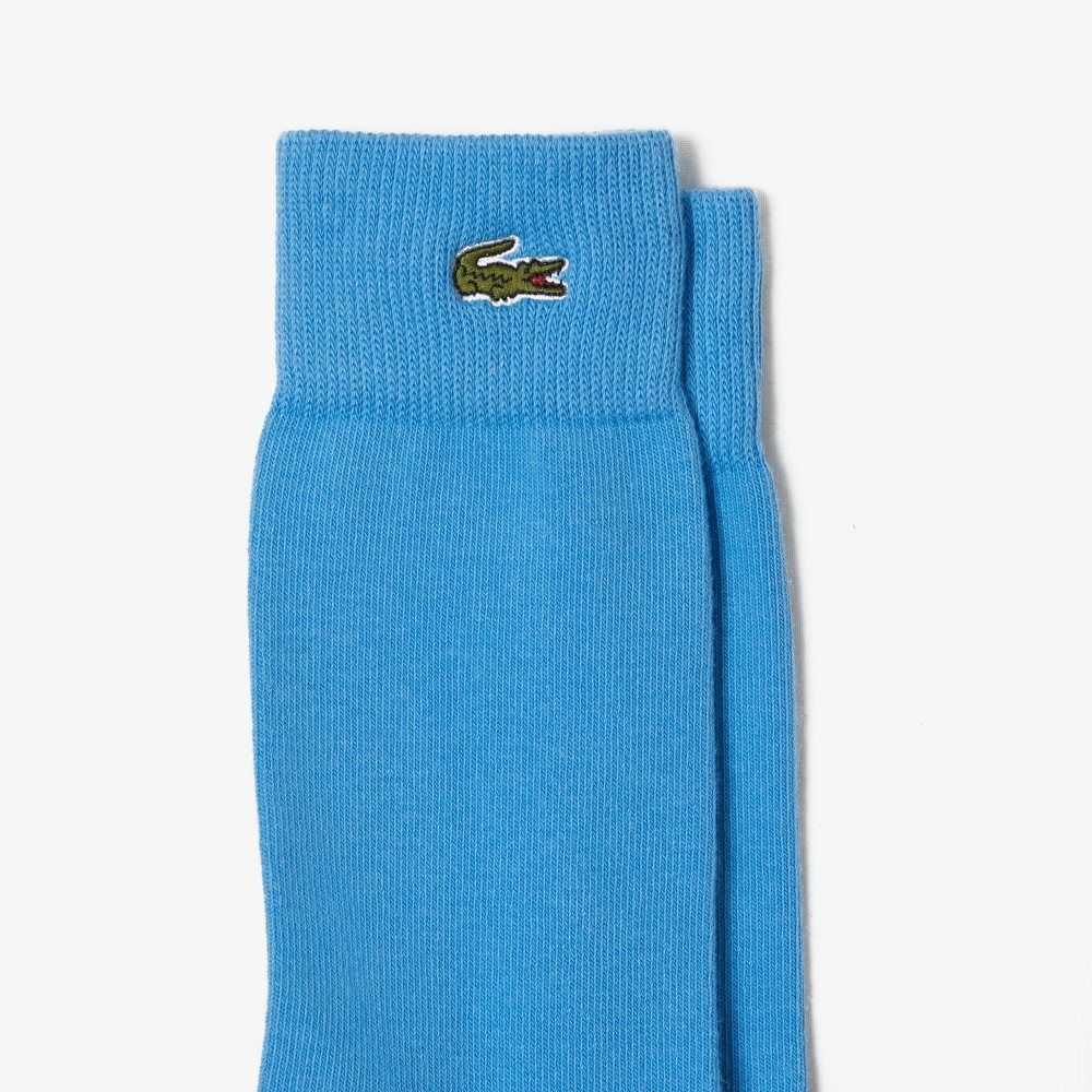 Lacoste Crocodile Pattern Sock Three-Pack Bruna Vita Gröna Svarta Blå | MUKWF-9318