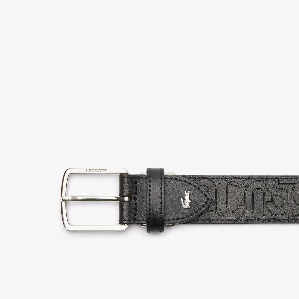 Lacoste Embossed Läder Tongue Spännen Olika Färger | RUNCA-8273