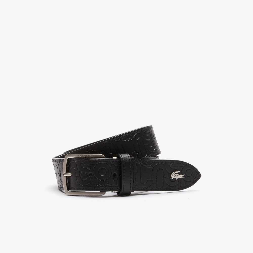 Lacoste Embossed Läder Tongue Spännen Olika Färger | RUNCA-8273