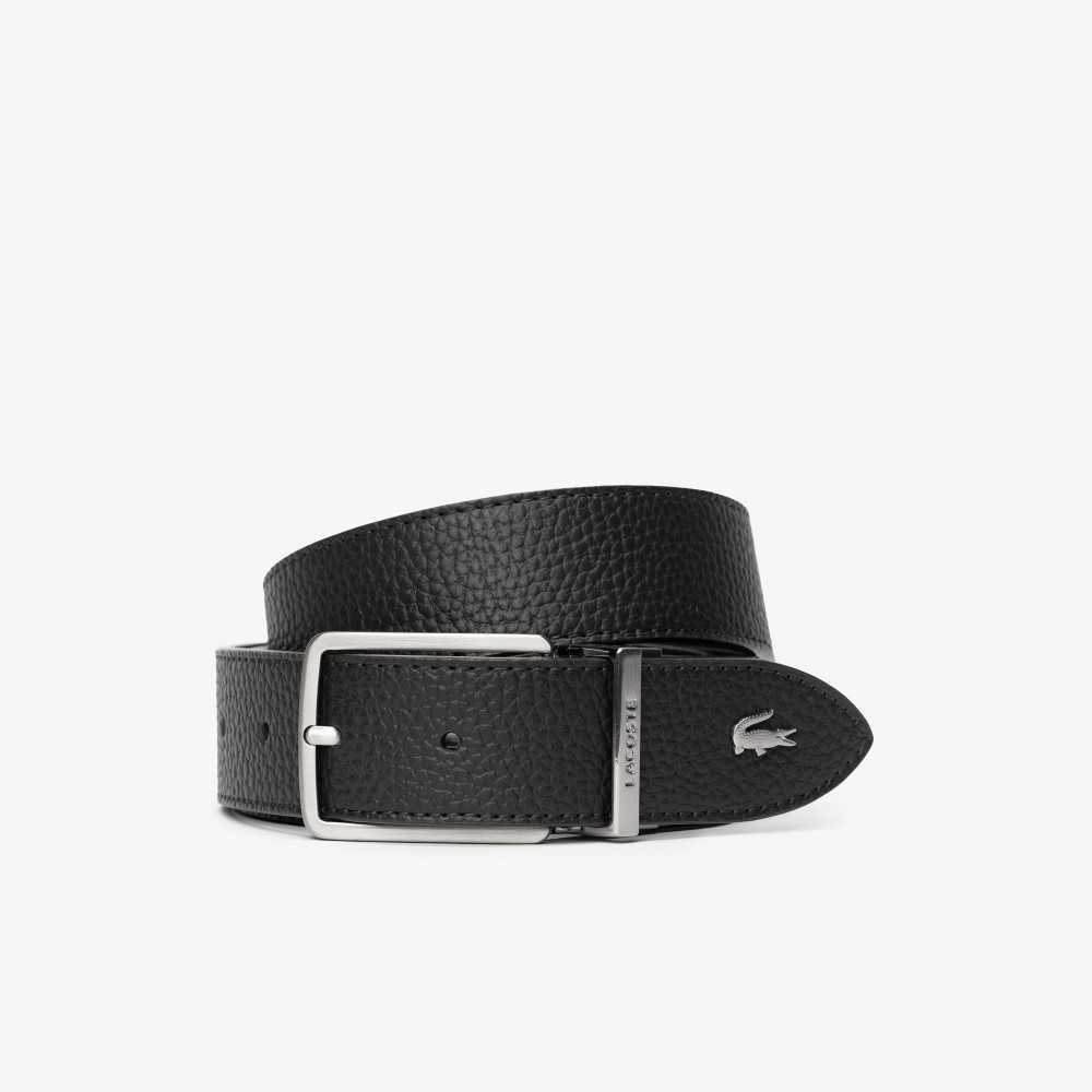 Lacoste Engraved Spännen Grained Läder Mörkbruna | XKNTS-8127