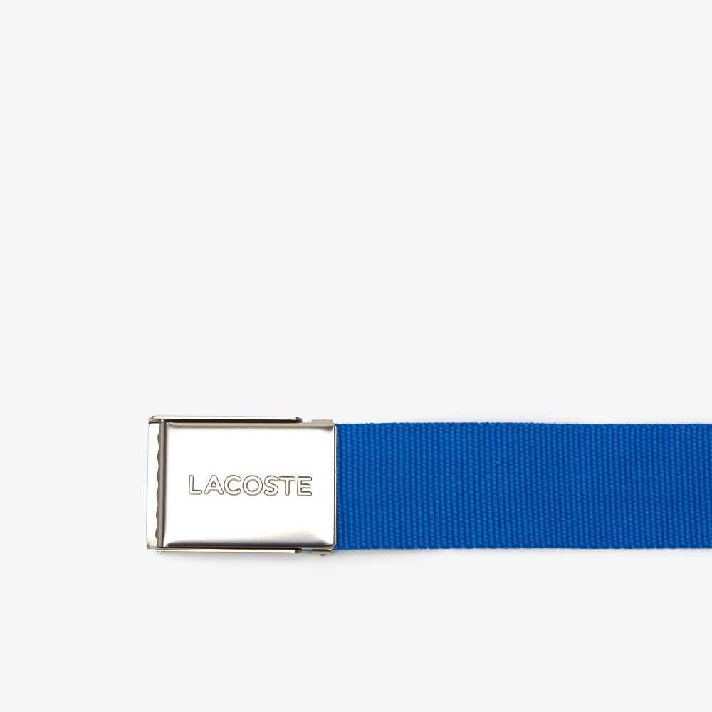 Lacoste Engraved Spännen Woven Fabric Olika Färger | FEZQW-6295