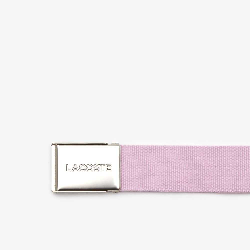 Lacoste Engraved Spännen Woven Fabric Olika Färger | JAKXN-9352