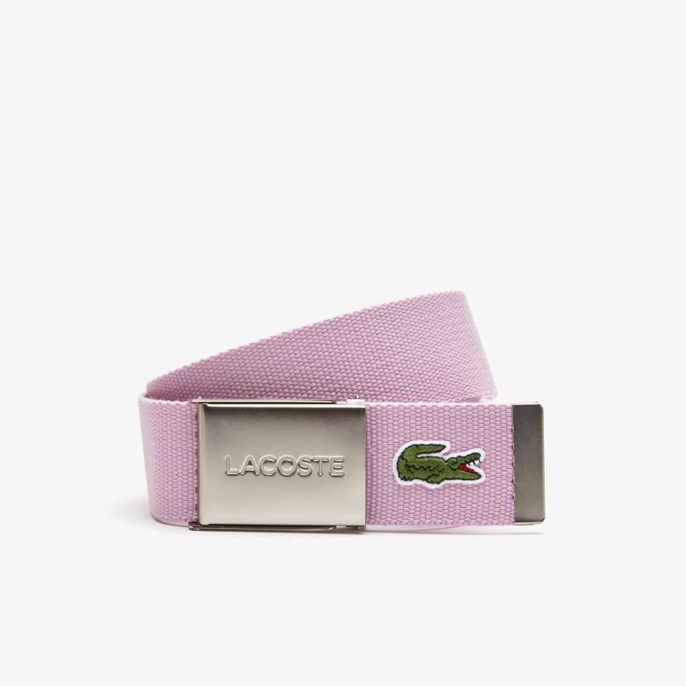 Lacoste Engraved Spännen Woven Fabric Olika Färger | JAKXN-9352