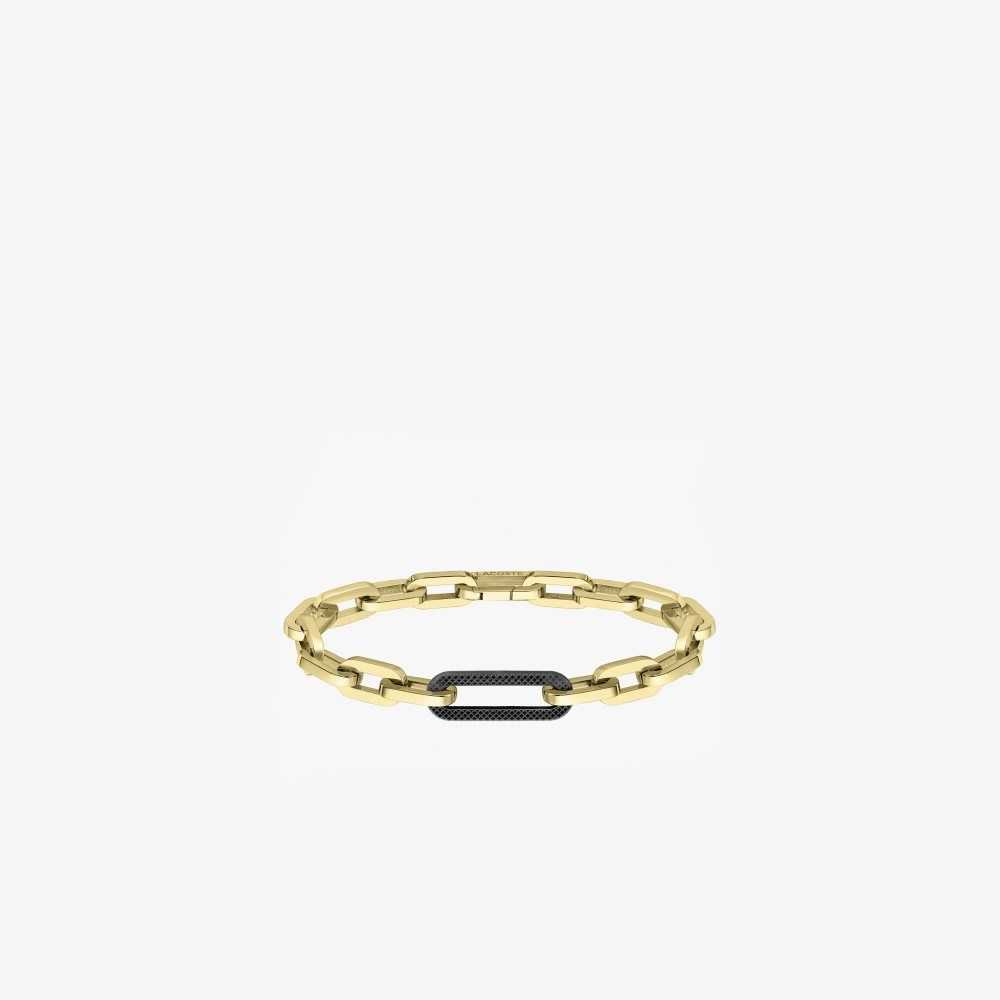 Lacoste Ensemble Bracelet Gula Guld Svarta | ECAKM-9243