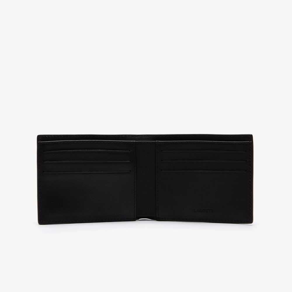 Lacoste Fitzgerald Läder Six Card Wallet Svarta | RGTVI-1726