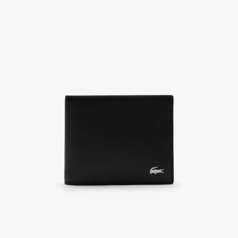 Lacoste Fitzgerald Läder Six Card Wallet Svarta | RGTVI-1726