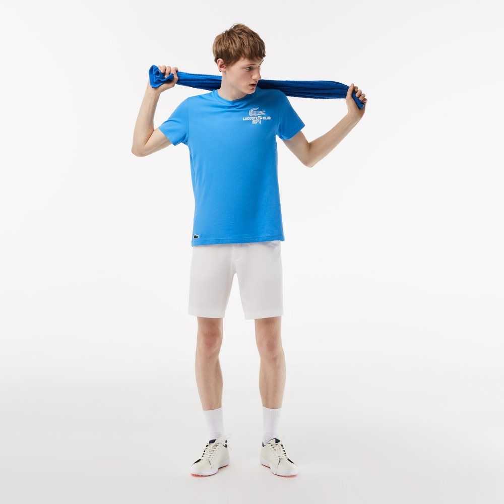 Lacoste Golf Regular Fit Organic Bomull Blå | RCMTW-0125