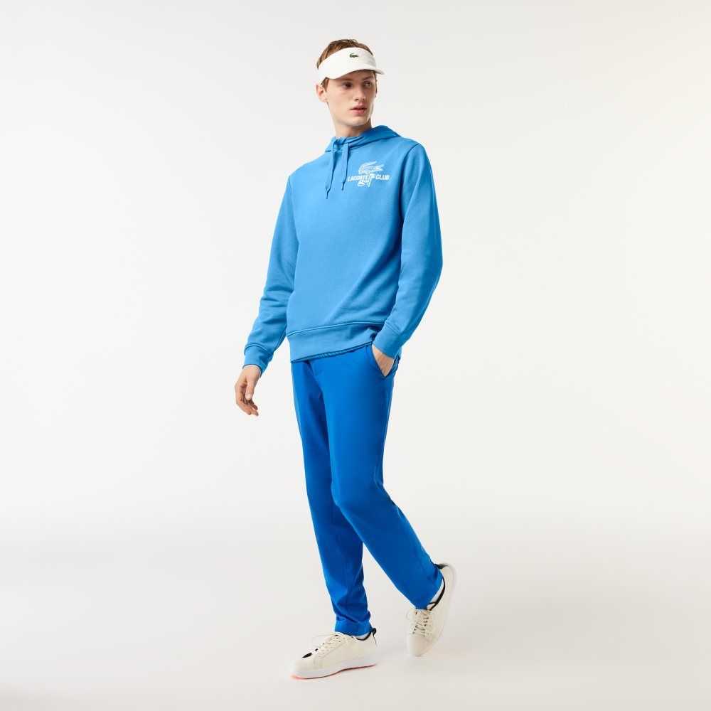 Lacoste Golf Relaxed Fit Hoodie Blå | BOCUD-9470