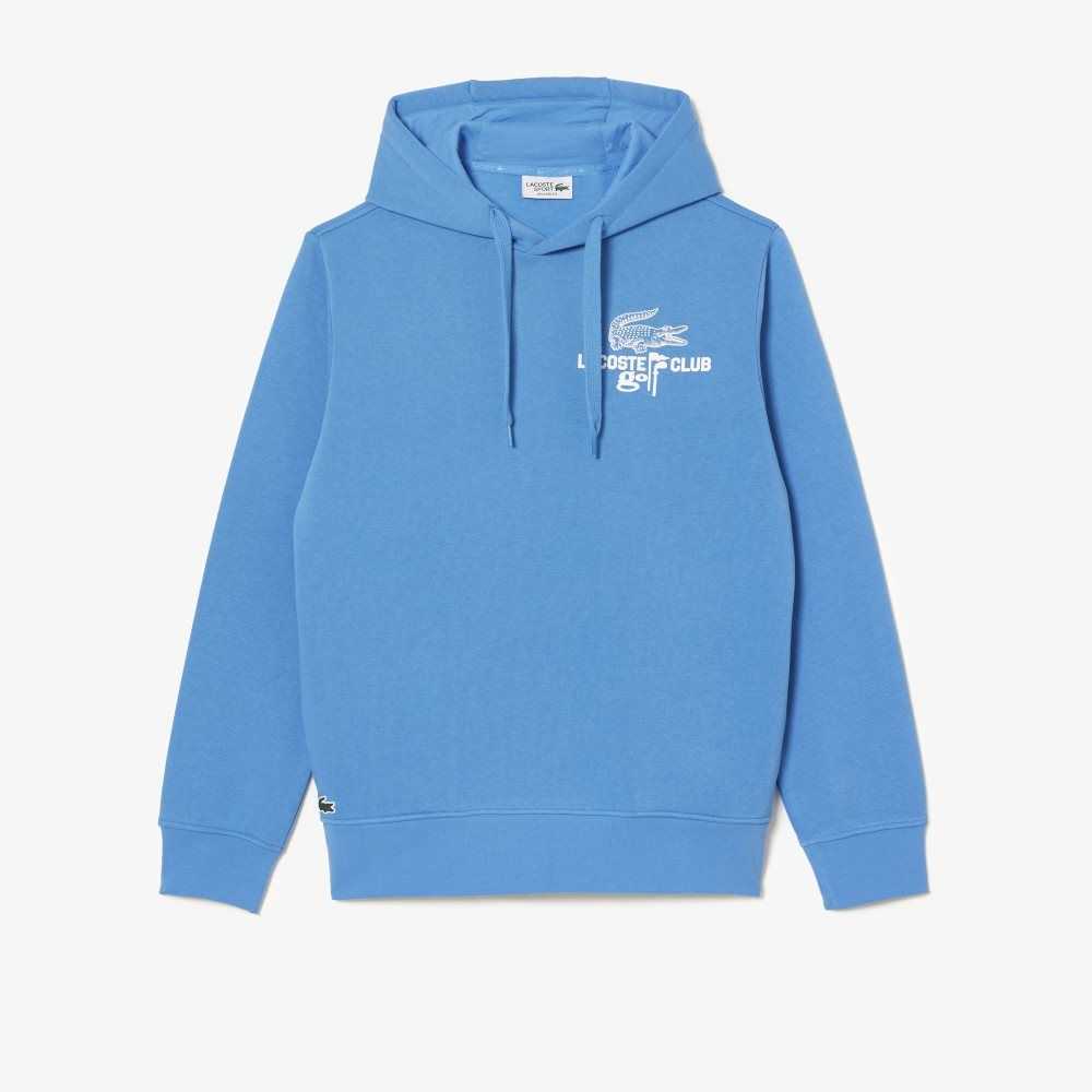 Lacoste Golf Relaxed Fit Hoodie Blå | BOCUD-9470