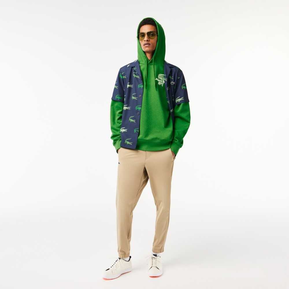 Lacoste Golf Relaxed Fit Hoodie Gröna | RTDEV-7518