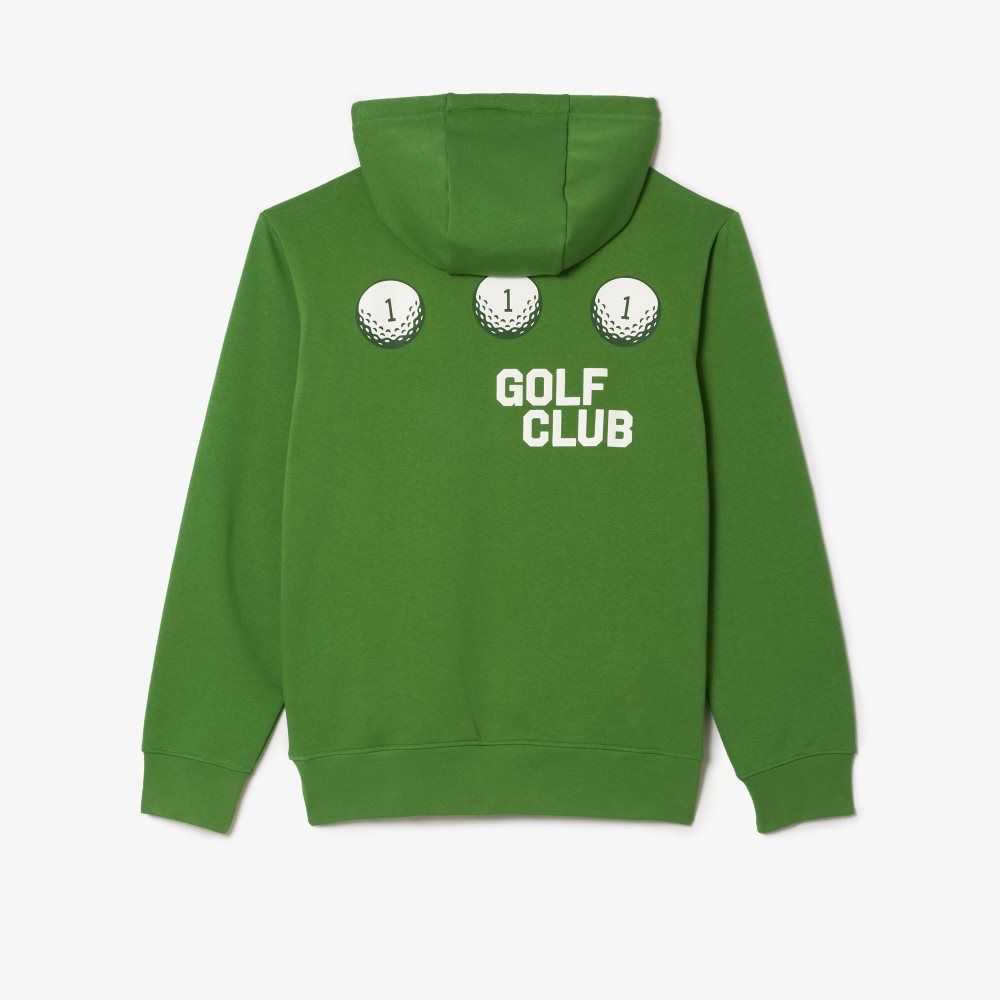 Lacoste Golf Relaxed Fit Hoodie Gröna | RTDEV-7518