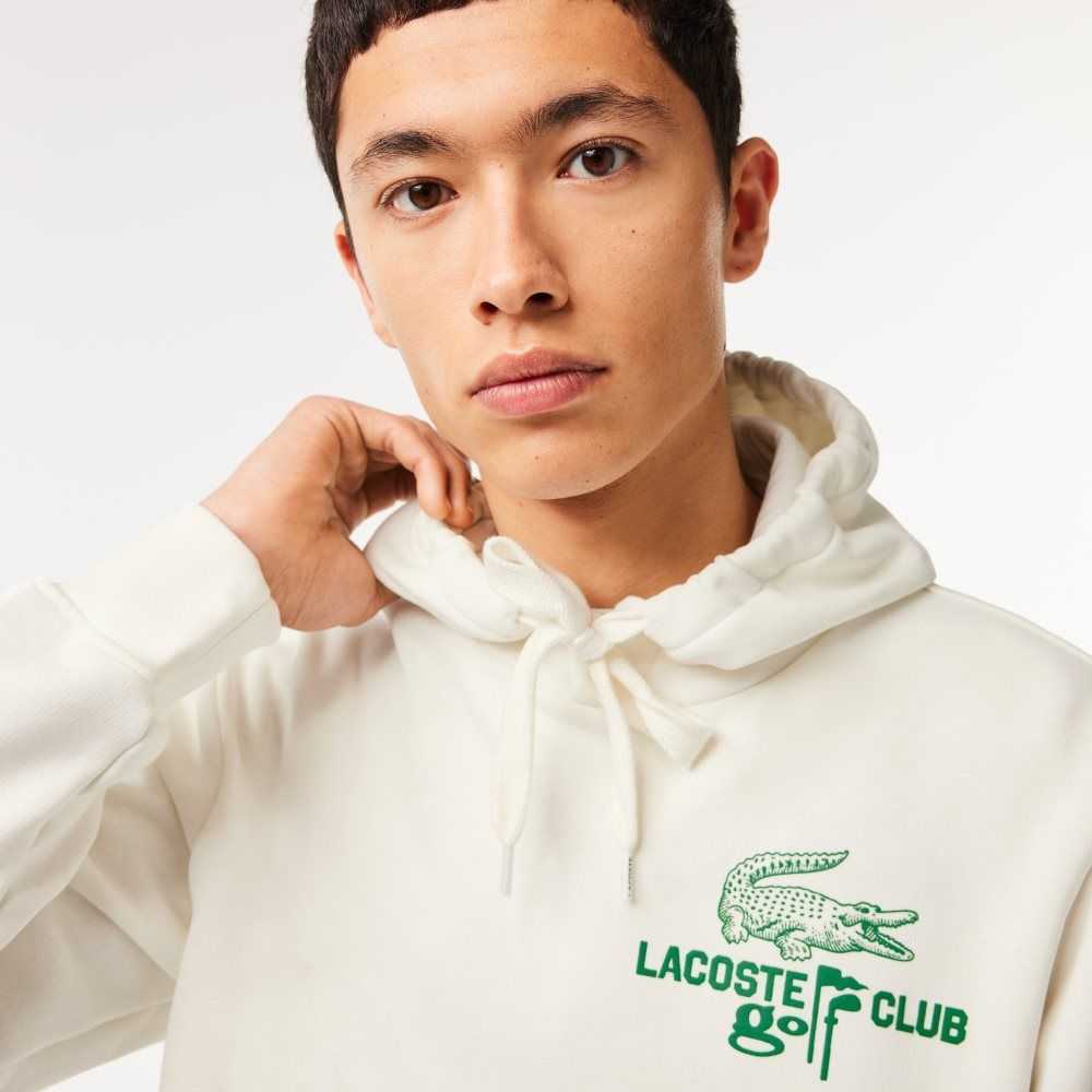 Lacoste Golf Relaxed Fit Hoodie Vita | RZVSA-8697