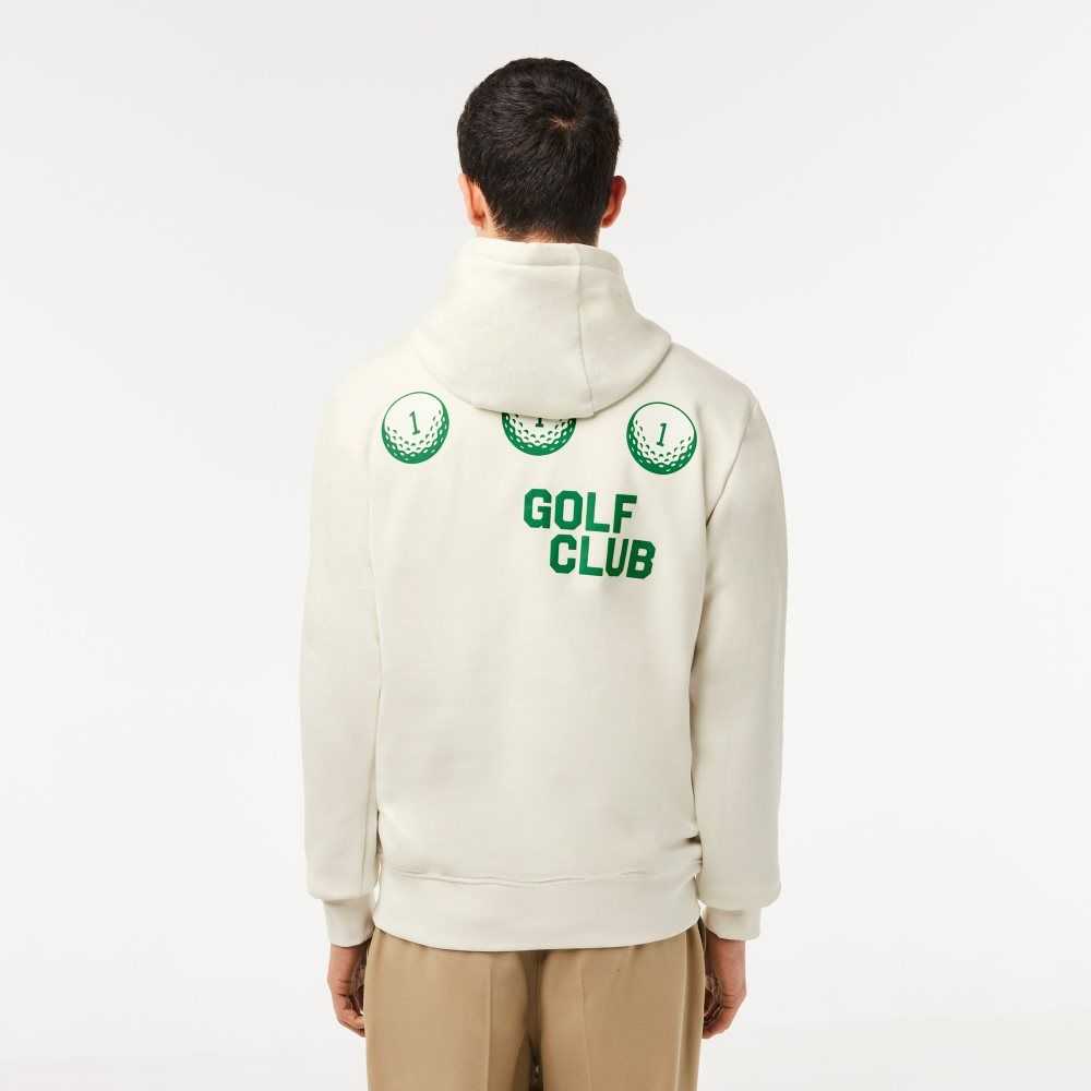 Lacoste Golf Relaxed Fit Hoodie Vita | RZVSA-8697