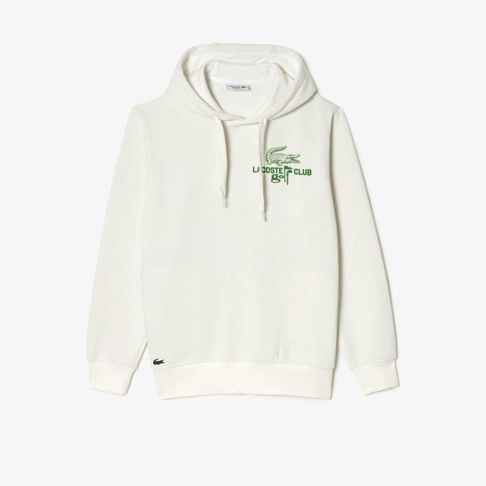 Lacoste Golf Relaxed Fit Hoodie Vita | RZVSA-8697