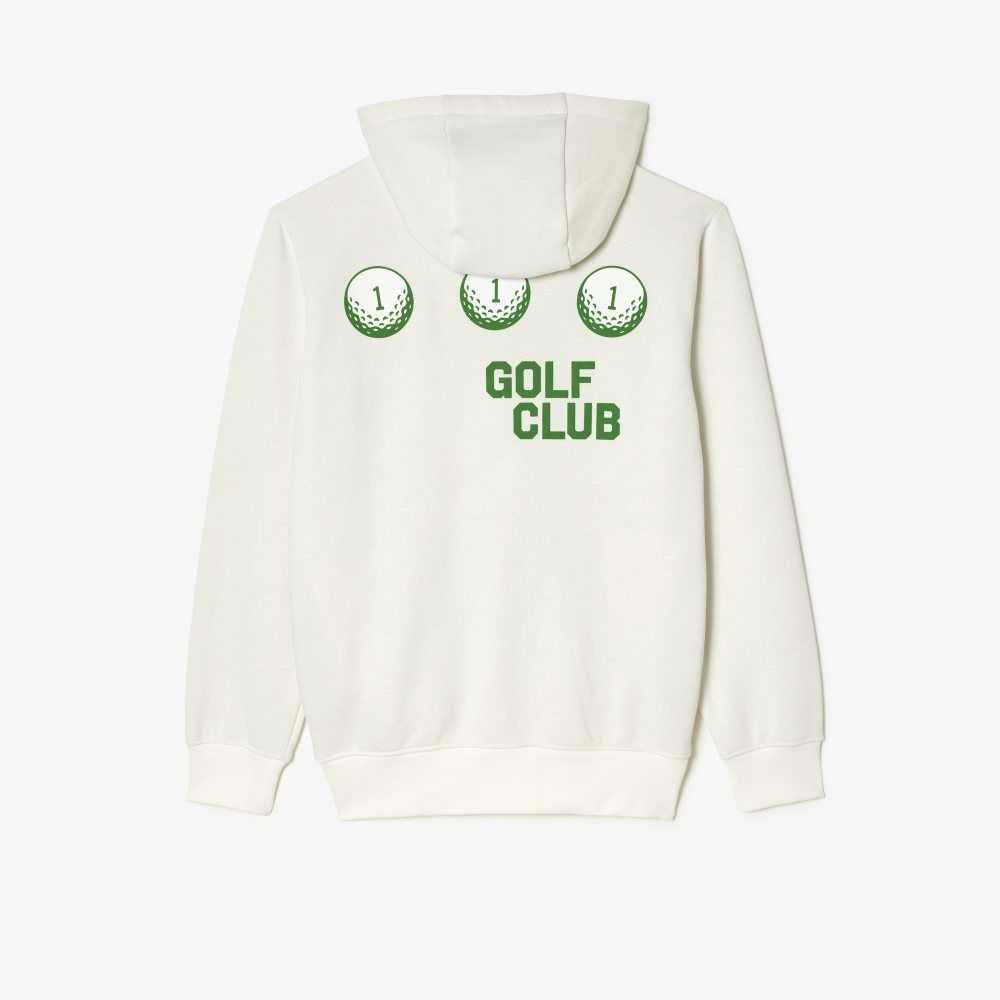 Lacoste Golf Relaxed Fit Hoodie Vita | RZVSA-8697