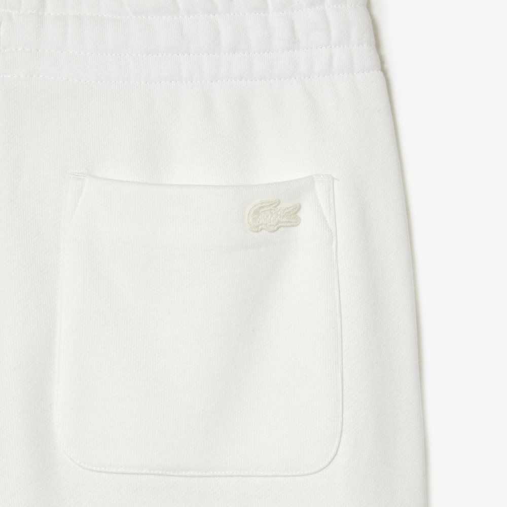 Lacoste Goop Bomull Fleece Trackpants Vita | SMTWR-9820