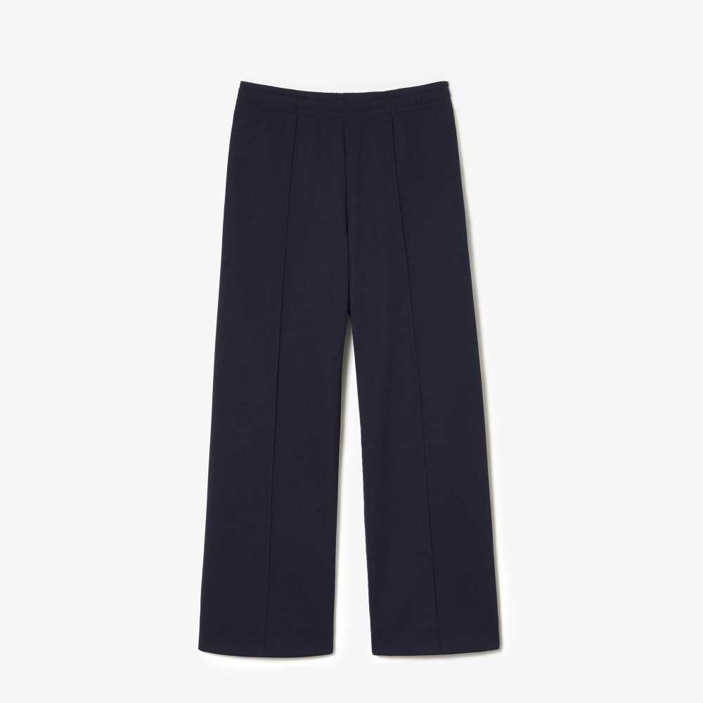 Lacoste Goop Two-Ply Pique Trackpants Marinblå Blå | IJOYH-1730