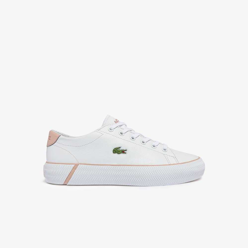 Lacoste Gripshot BL Läder Vita Rosa | GWKAQ-8037