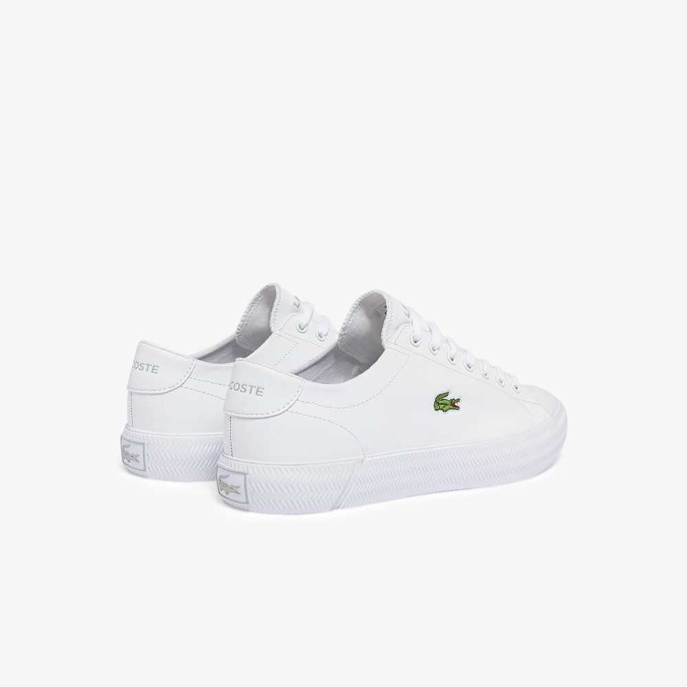 Lacoste Gripshot Läder Vita Vita | DQSYE-8795