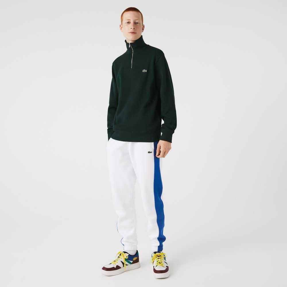 Lacoste Half Zip Bomull Gröna | YOVSL-1753