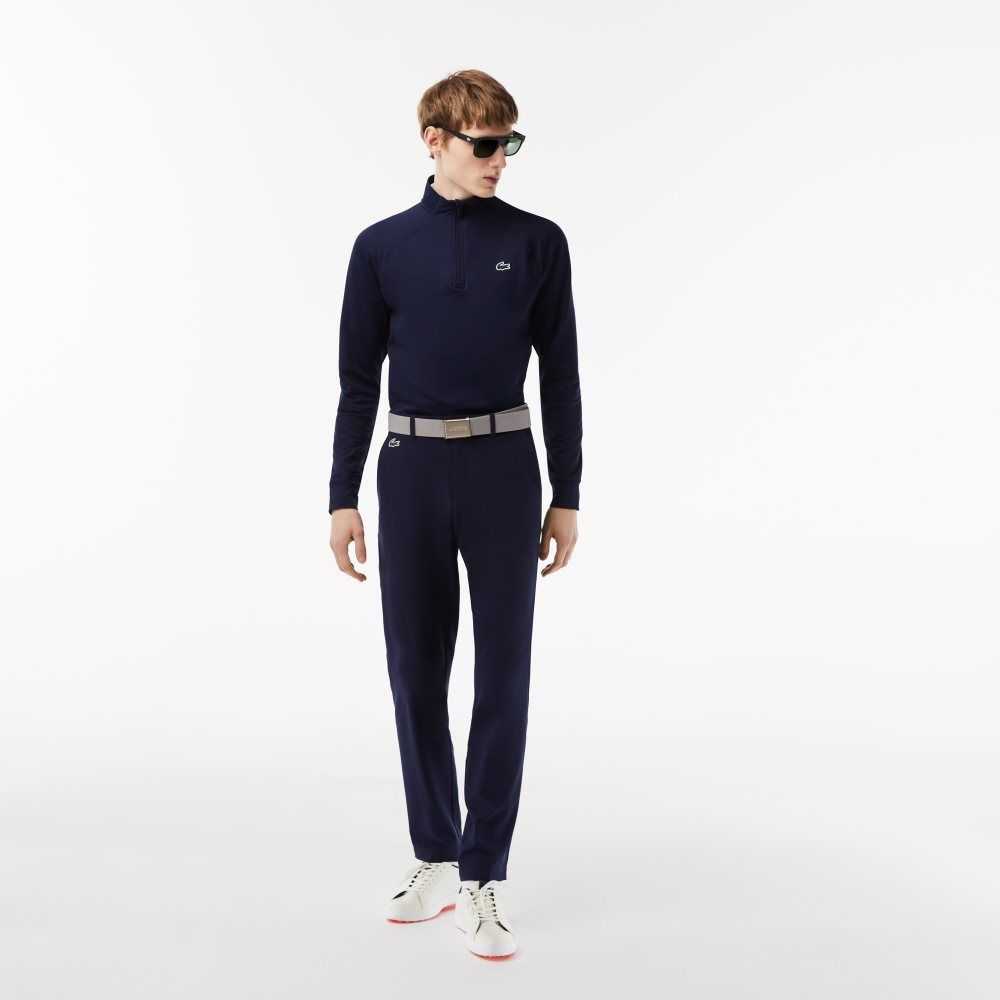 Lacoste Half Zip Golf Marinblå Blå | DAZMG-0572