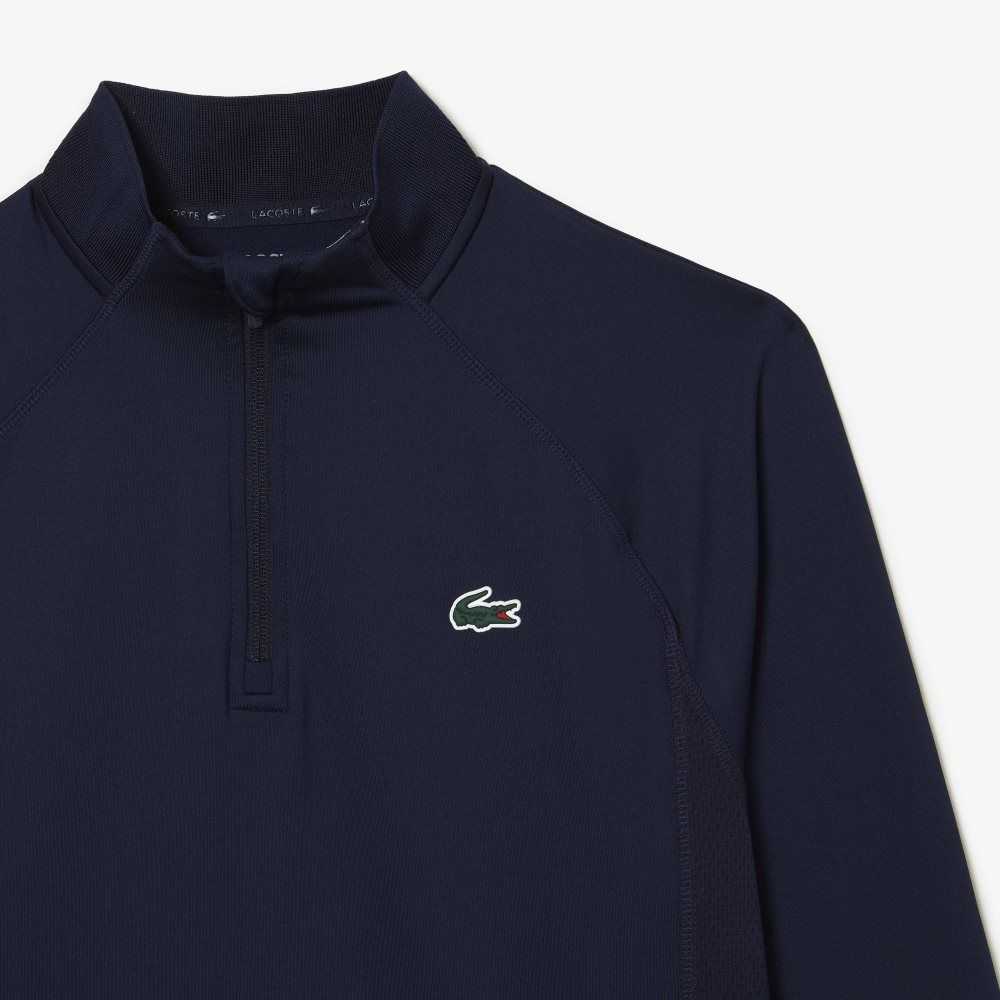 Lacoste Half Zip Golf Marinblå Blå | DAZMG-0572