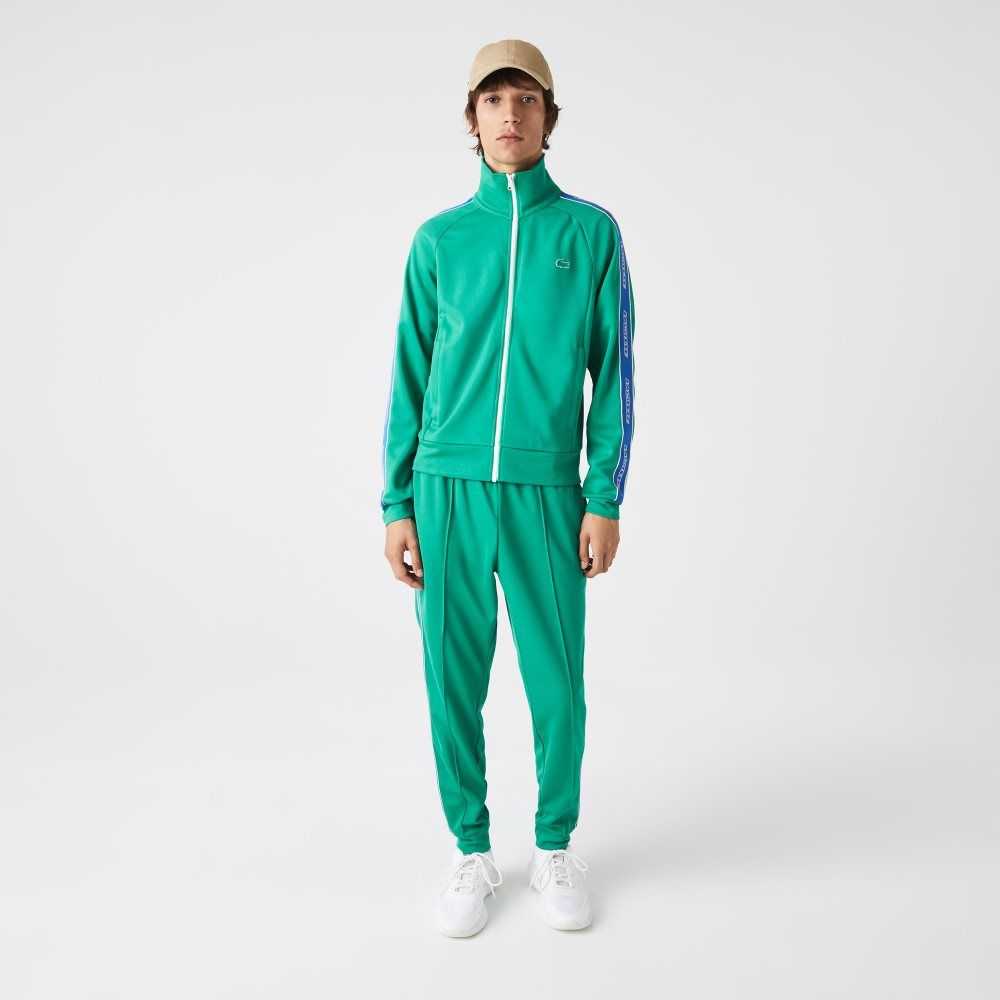 Lacoste Heritage High-Neck Zip Gröna | CPETO-2743