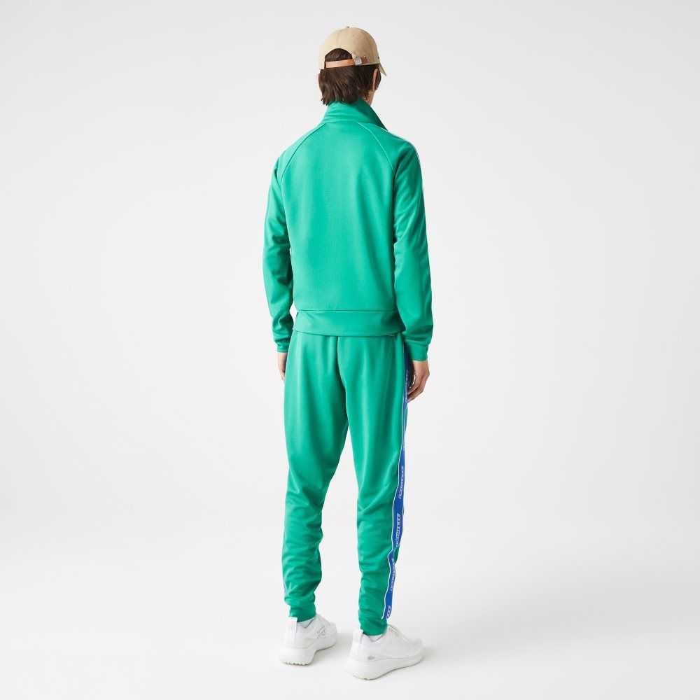 Lacoste Heritage High-Neck Zip Gröna | CPETO-2743