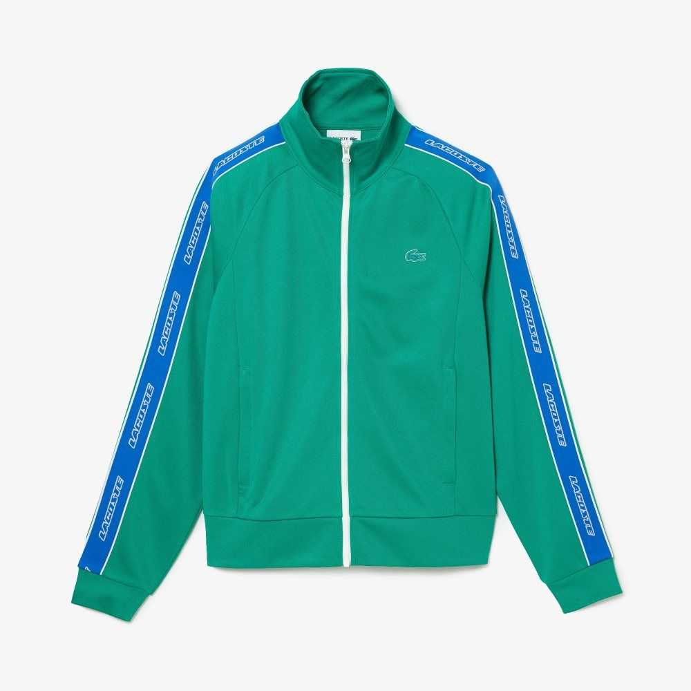 Lacoste Heritage High-Neck Zip Gröna | CPETO-2743